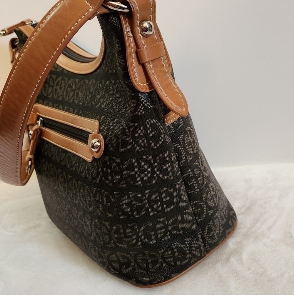 GIANI Bernini Block Signature Faux Leather Hobo Shoulder Bag Purse - Picture 7 of 16